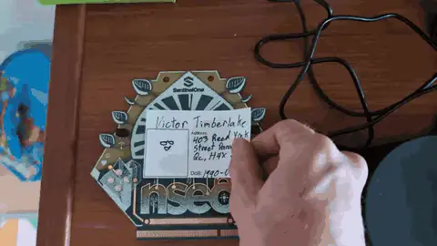 badge flashing on the use of Victor Timberlake ID Card
