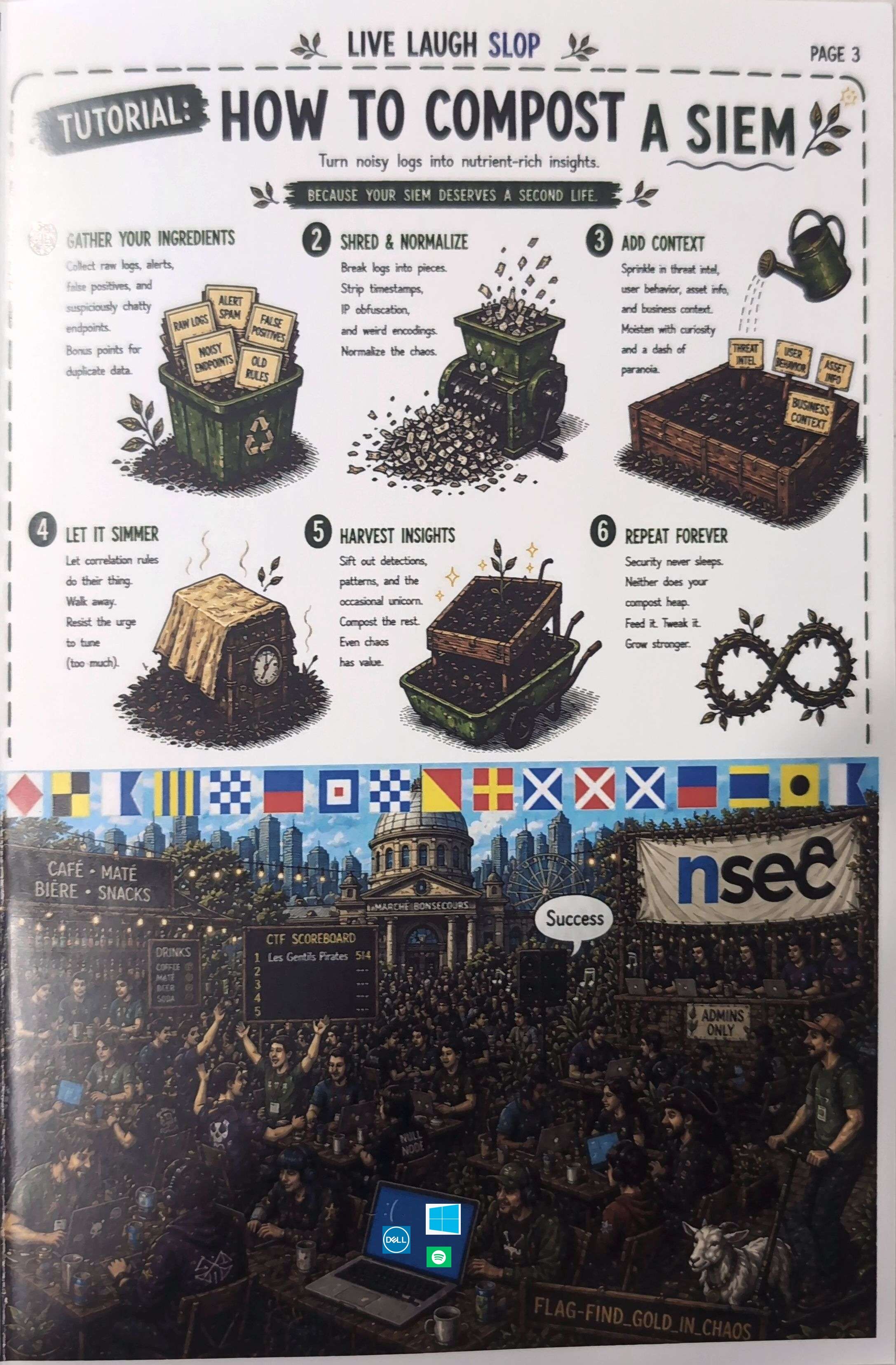 Page 3, bet you didn&rsquo;t expect the windows, dell and spotify logo, I was&rsquo;t expecting so many networking issue either!